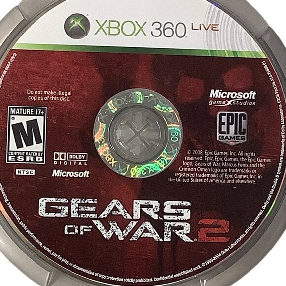 Gears of War 2 - Xbox 360 XB360 X360 [2008] VG Condition - Picture 1 of 3